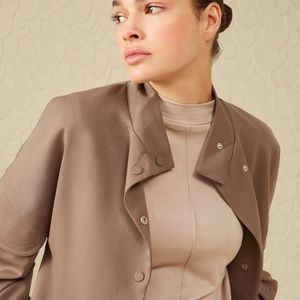 YAYA Soft bomber jacket with long sleeves, buttons and pockets